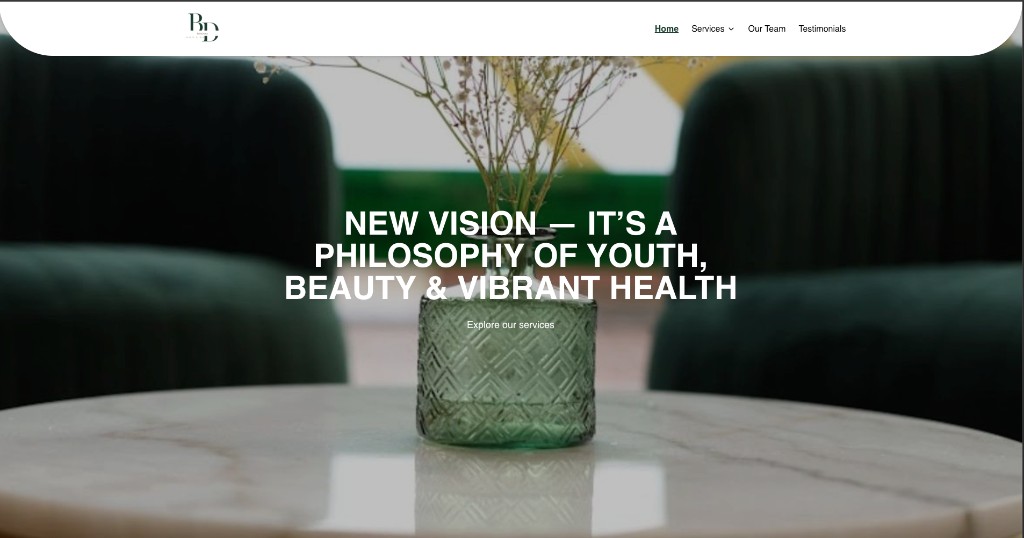 Belladama Clinic website